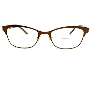 Helium 4324‎ MBRN 51-18-140 Matte Brown Metal Full Rim Eyeglasses Frame H17821